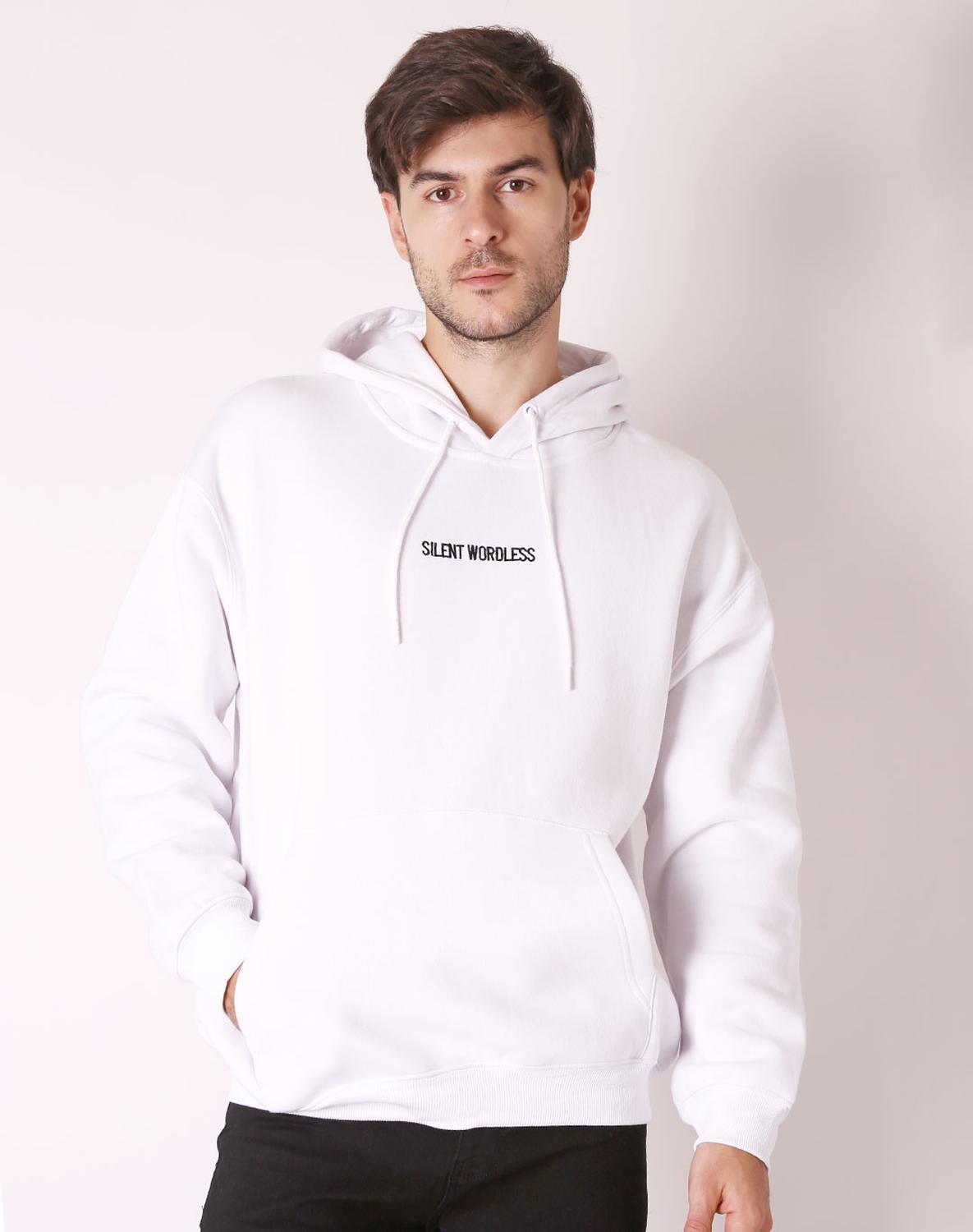 Sudadera Hombre Moda Con Capucha Blanco Stfashion 54405604