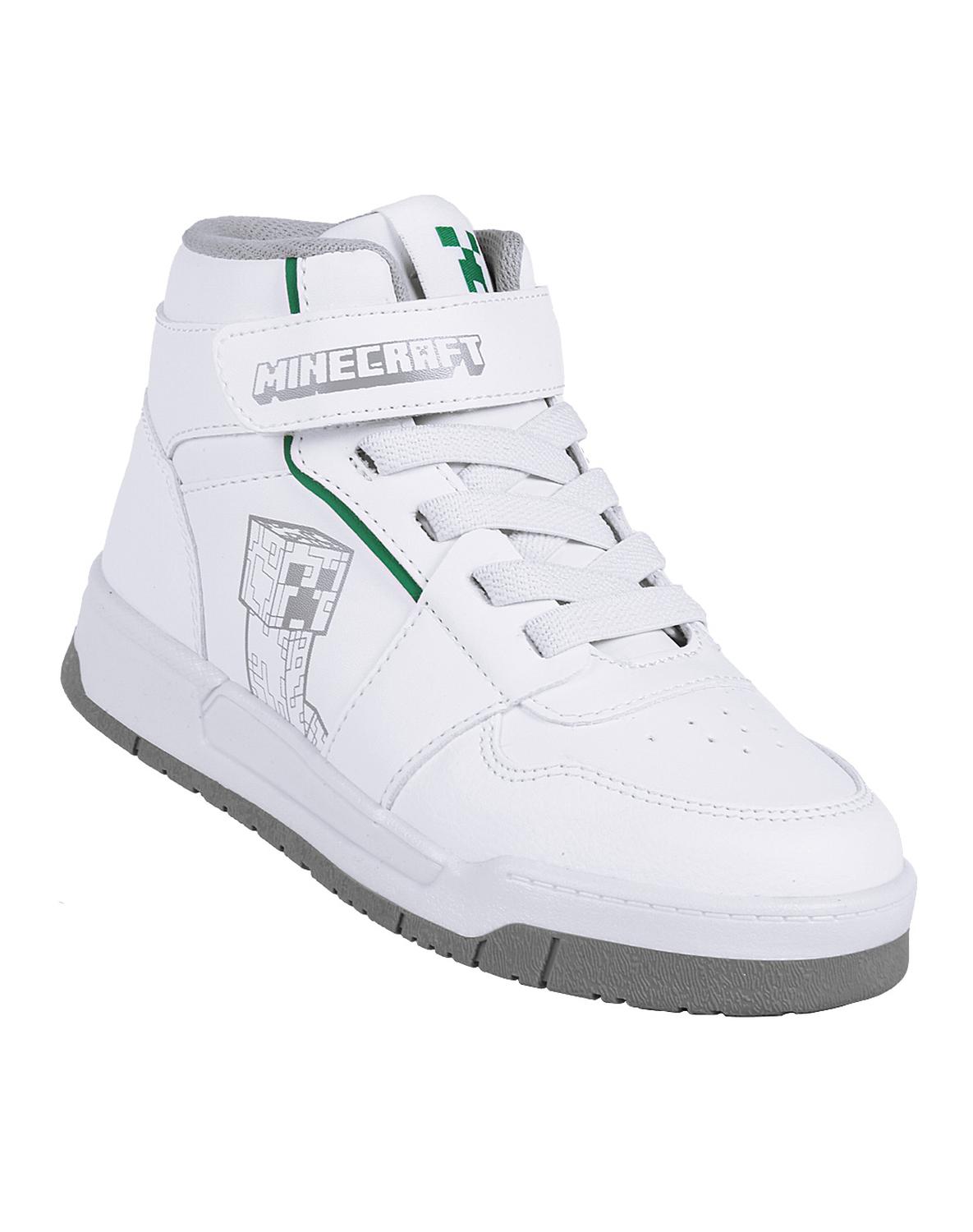 Tenis Niño Escolar Blanco Minecraft 09304201 – SALVAJE TENTACIÓN