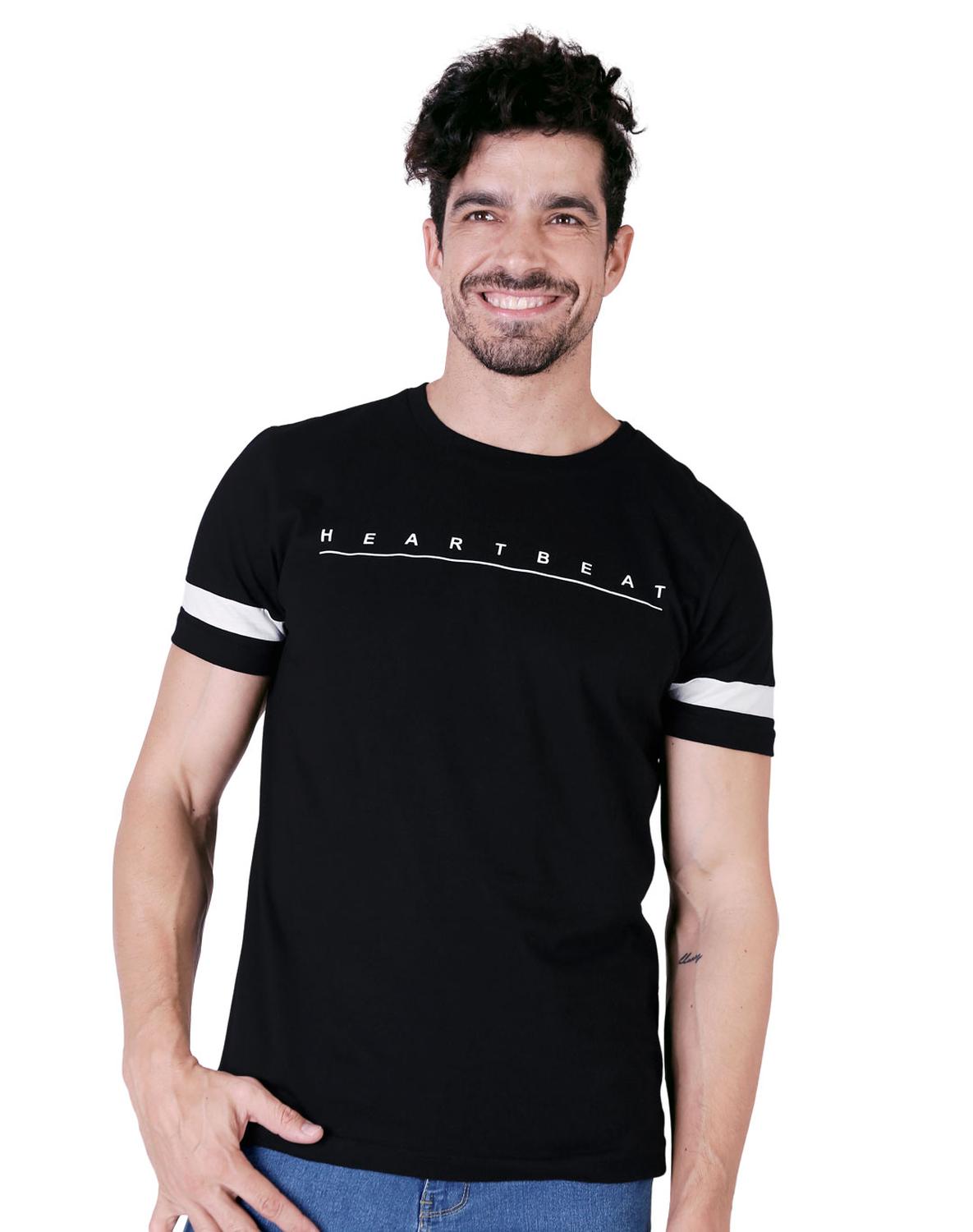 Playera Hombre Moda Camiseta Negro Aditivo 55205438 – SALVAJE