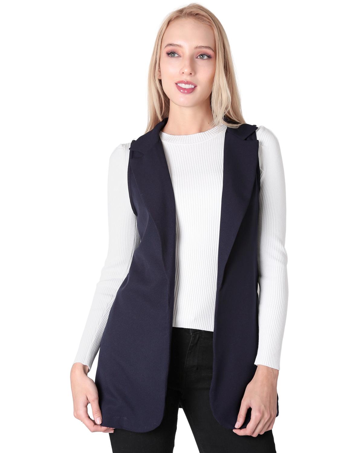 Chaleco Mujer Casual Azul Stfashion 79304637 – SALVAJE TENTACIÓN