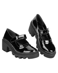 Zapato Mujer Mocasín Casual Tacón Negro Stfashion 04603705