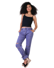 Jeans Mujer Moda Recto Azul American Fly 51405421