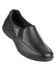 Zapato Mujer Confort Piso Negro Piel Flexi 02503920
