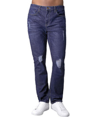 Jeans Hombre Moda Slim Azul Stfashion 63104424