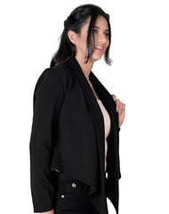 Saco Mujer Casual Cardigan Negro Stfashion 72604223