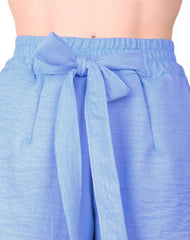 Short Mujer Casual Recto Azul Stfashion 69705420