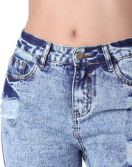 Jeans Mujer Moda Jogger Azul Capricho 76804800