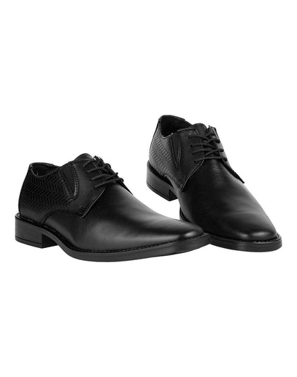 Zapato Joven Oxford Escolar Negro Piel Lugo Conti 04704101