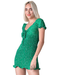 Vestido Casual Mujer Verde Stfashion 64104733