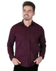 Camisa Hombre Casual Slim Vino Stfashion 50504241