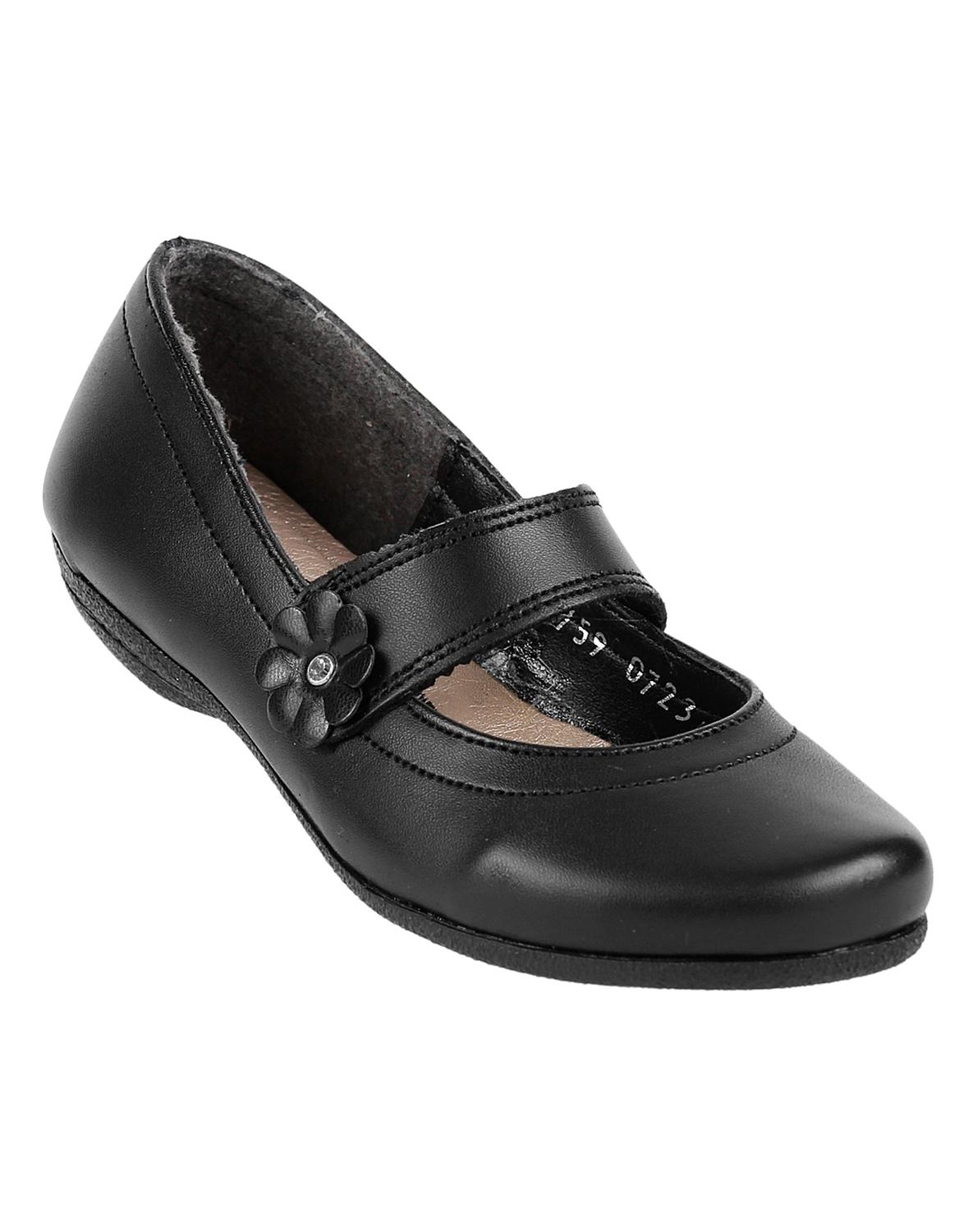 Zapato Escolar Piso Niña Negro Tacto Piel Stfashion 16803803