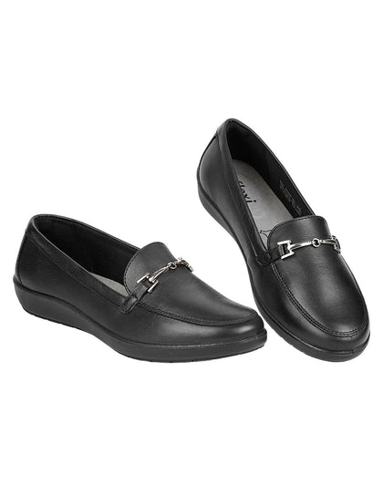 Zapato Confort Mujer Negro Piel Flexi 02503802