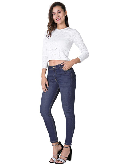 Jeans Moda Skinny Mujer Azul Stfashion 63104609