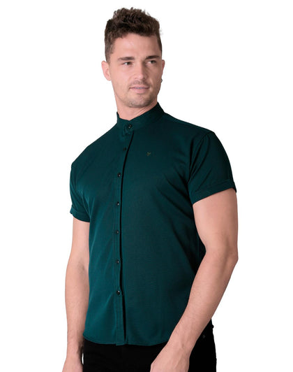Camisa Casual Slim Hombre Verde Stfashion 50504415
