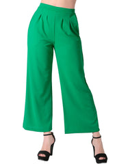 Pantalón Mujer Moda Recto Verde Stfashion 52404630