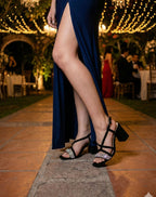 Sandalia Mujer Formal Tacon Negro Vifra 08004308