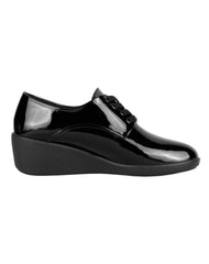 Zapato Mujer Oxford Vestir Cuña Negro Stfashion 20304002