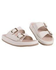 Sandalia Mujer Casual Crema Stfashion 12304208