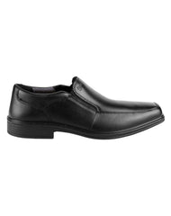 Zapato Hombre Mocasín Vestir Tacón Negro Piel Flexi 02504029