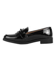 Zapato Mujer Mocasin Vestir Negro Stampa 14104203
