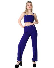 Conjunto 3 Piezas Top Saco Y Pantalón Mujer Formal Azul Stfashion 52404818