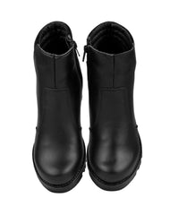 Botín Mujer Casual Tacón Negro Piel Stfashion 21004102