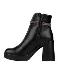 Botin Mujer Formal Tacon Negro Nomadas 03204103