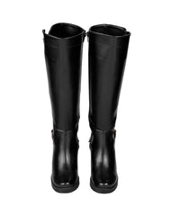 Bota Mujer Casual Tacon Negro Stfashion 12104100