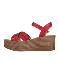 Sandalia Mujer Casual Rojo Stfashion 04204208