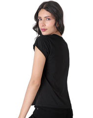 Playera Mujer Moda Camiseta Negro Nickelodeon 58204813