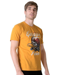 Playera Hombre Moda Camiseta Mostaza Furor 62107030