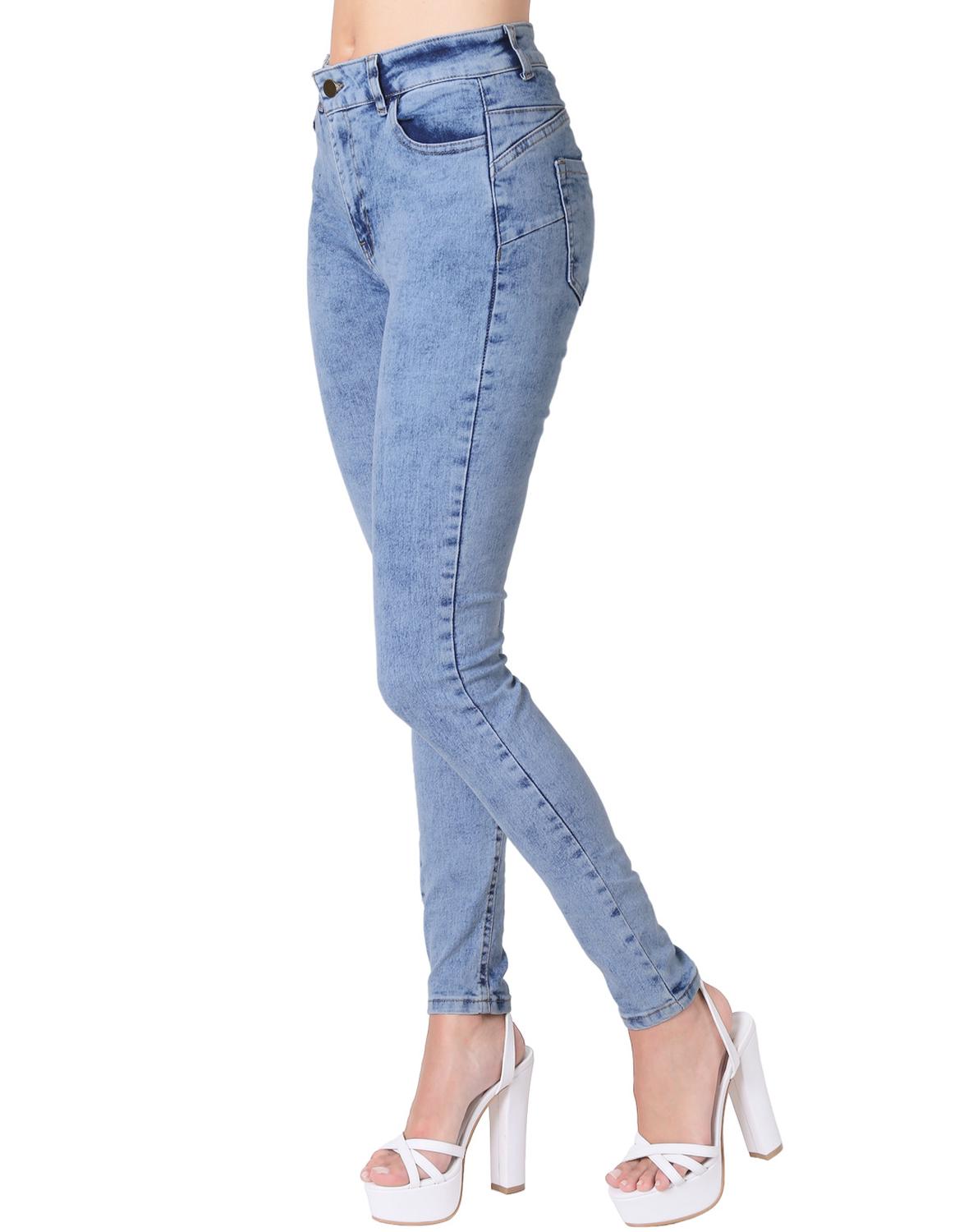 Jeans Moda Skinny Mujer Azul Stfashion 63104612