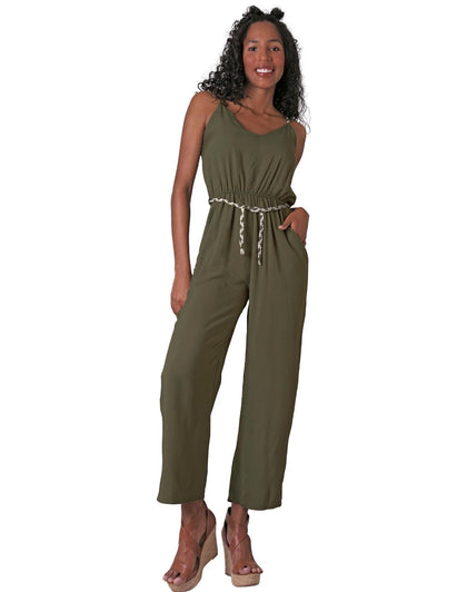 Jumpsuit Casual Mujer Verde Stfashion 52404220