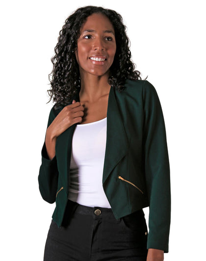 Saco Formal Blazer Mujer Verde Stfashion 79304227