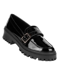 Zapato Mujer Mocasín Casual Tacón Negro Stfashion 12303902