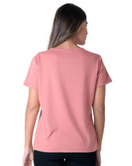 Playera Mujer Moda Camiseta Rosa Stfashion 68705031