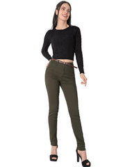 Pantalón Mujer Casual Skinny Verde Stfashion 53704620