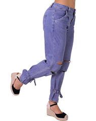 Jeans Mujer Moda Recto Azul American Fly 51405421