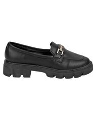 Zapato Mujer Mocasín Casual Negro Stfashion 24103713