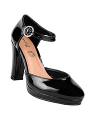 Zapatilla Mujer Tacon Negro Mirlo 16704103