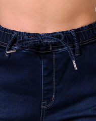 Jeans Mujer Moda Jogger Azul Fergino 52905406