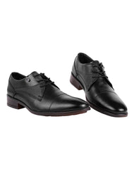 Zapato Hombre Oxford Vestir Negro Piel Lugo Conti 04704202