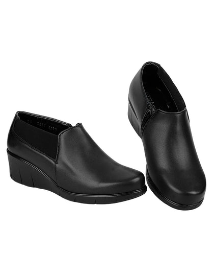 Zapato Confort Cuña Mujer Negro Tactopiel Stfashion 16803713