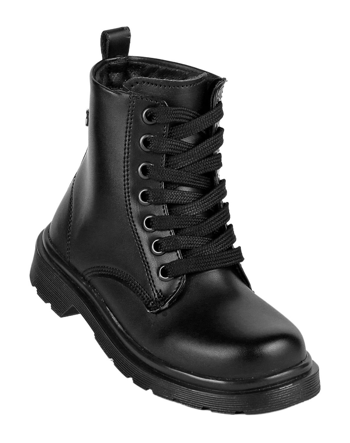 Zapato Escolar Botin Niña Negro Piel Stfashion 17803802