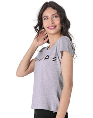 Playera Moda Camiseta Mujer Gris Friends 58204807