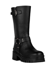 Bota Mujer Casual Tacón Negro Stfashion 12104101