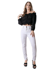 Jeans Mujer Moda Skinny Blanco Fergino 52905006