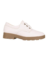 Zapato Mujer Oxford Casual Tacón Crema Stfashion 04804111