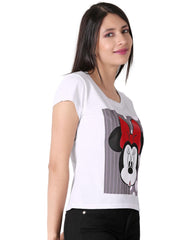 Playera Mujer Moda Camiseta Blanco Disney 58204854