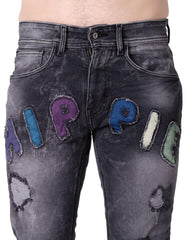 Jeans Hombre Moda Skinny Negro Hippie & Rock 71805205